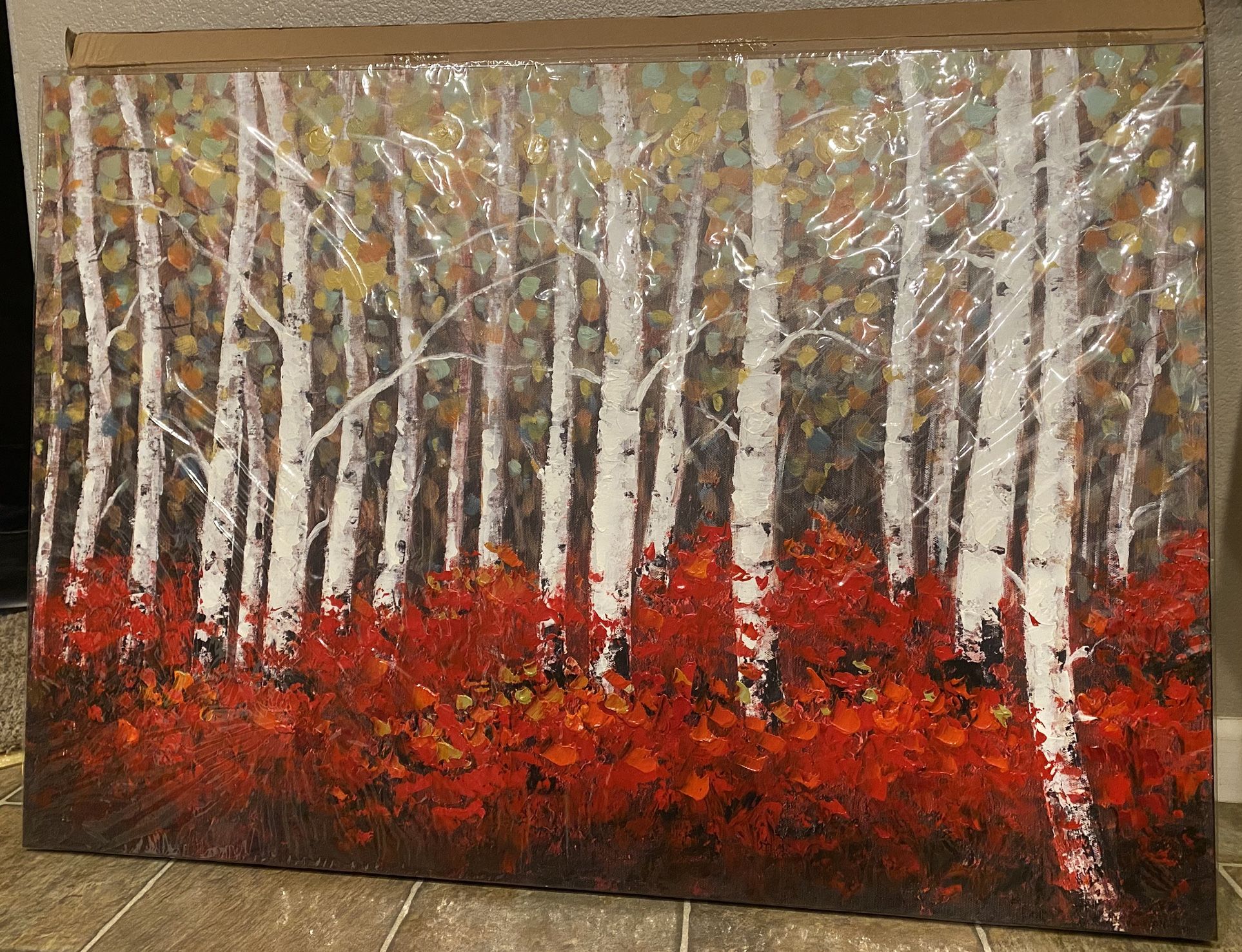 TIMUBA Tree Of Life Wall Art - Birch Tree Canvas Print 28x40inch (Brand New In Box)