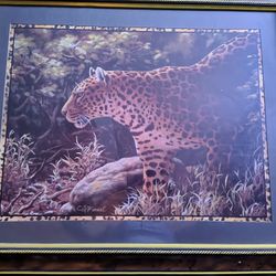 Home Interior Leopard Painting 33x27