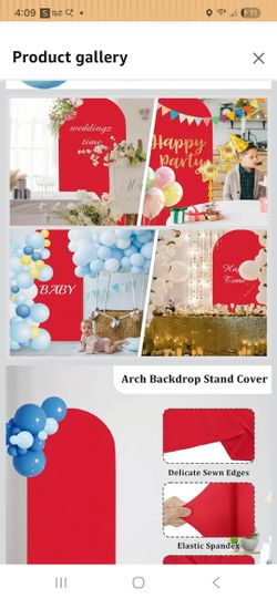 Red  Spandex Arch Cover 6ft