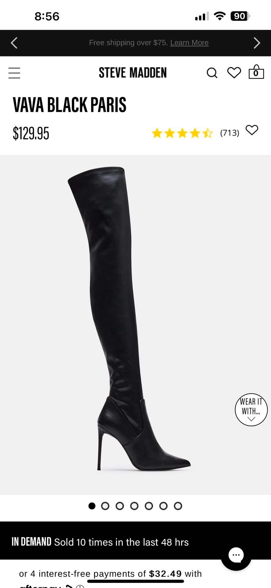 Steve Madden Thigh High Boots