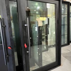 2-entry Glass Self Closing Doors / In - Out Swing 48x80 Each $3495