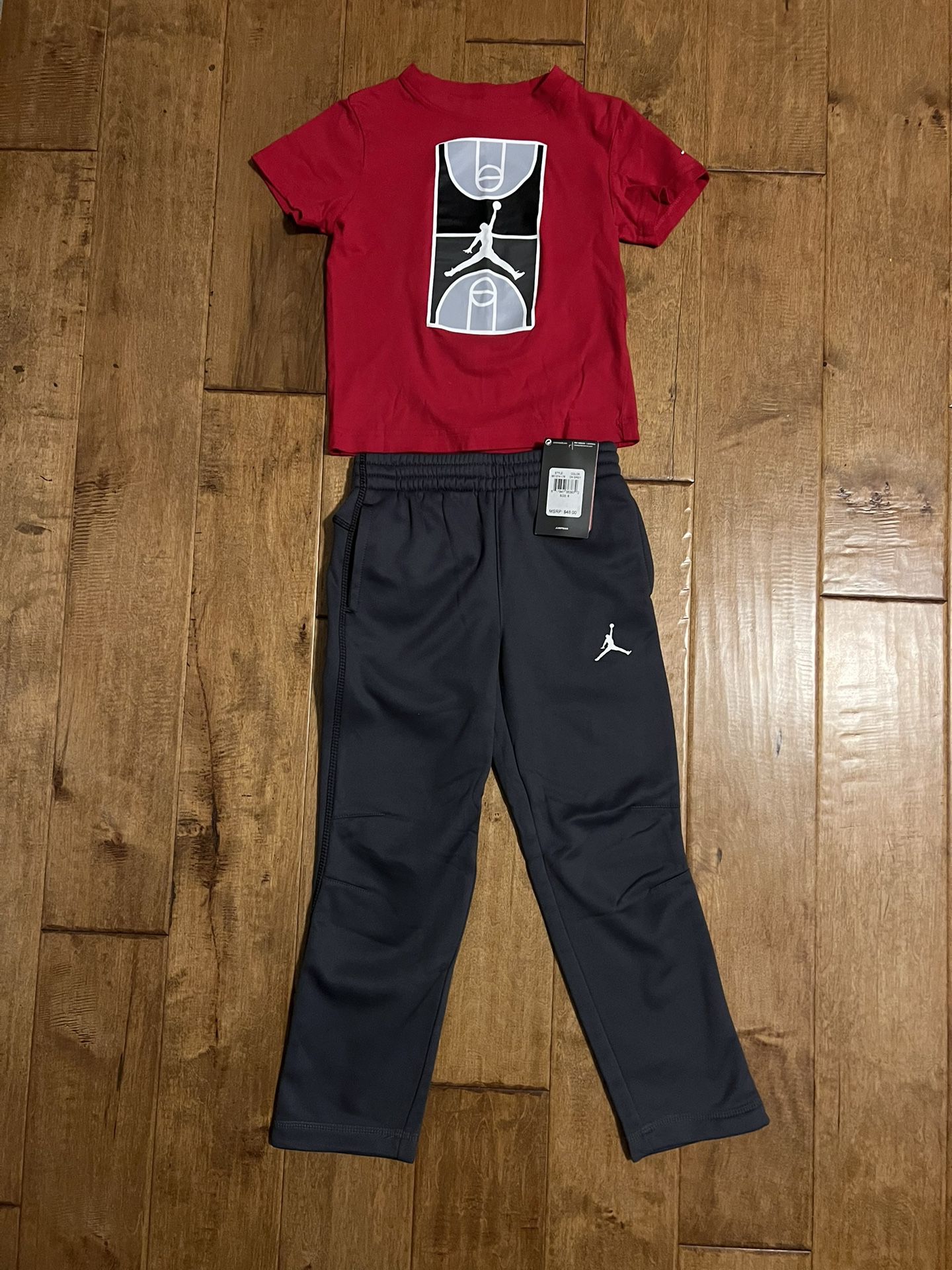 Boys Air Jordan Joggers and T-shirt Set Size 6
