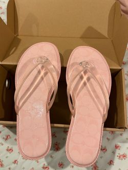 Coach Pink Jelly FlipFlops