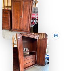 Solid Wood Armoire 