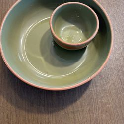 Harry & David Chip And Dip Bowl 13”