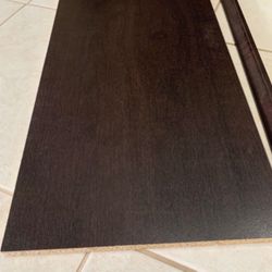 New Wooden Shelf, ClosetMaid Impressions 48 in. Chocolate Top Shelf Kit, I Have 7 Boxes, ($20 Each) Was $50 Each 