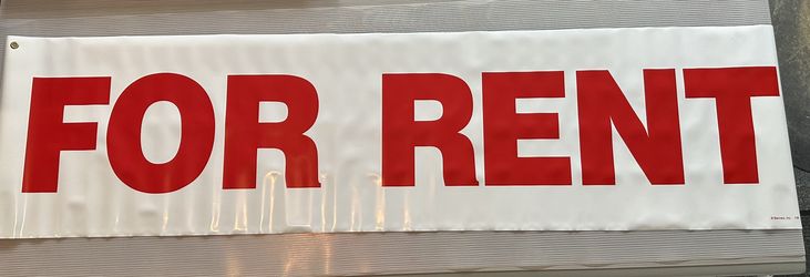 6 Ft High Gloss, Plastic Banners, Many Too Choose From 