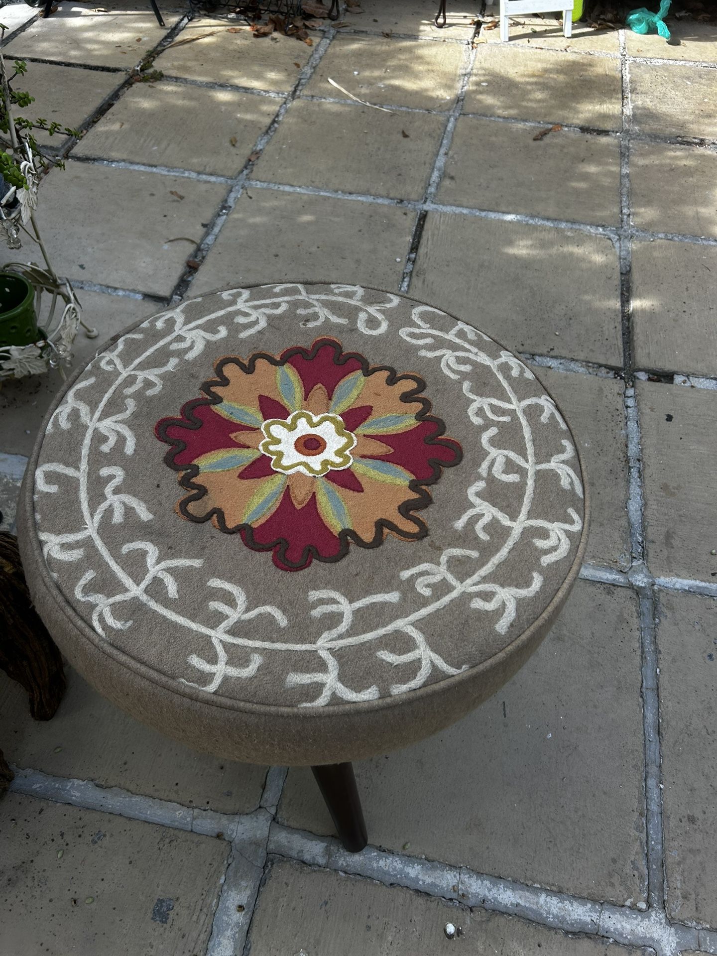 FOOT Stool With Beautiful Fabric