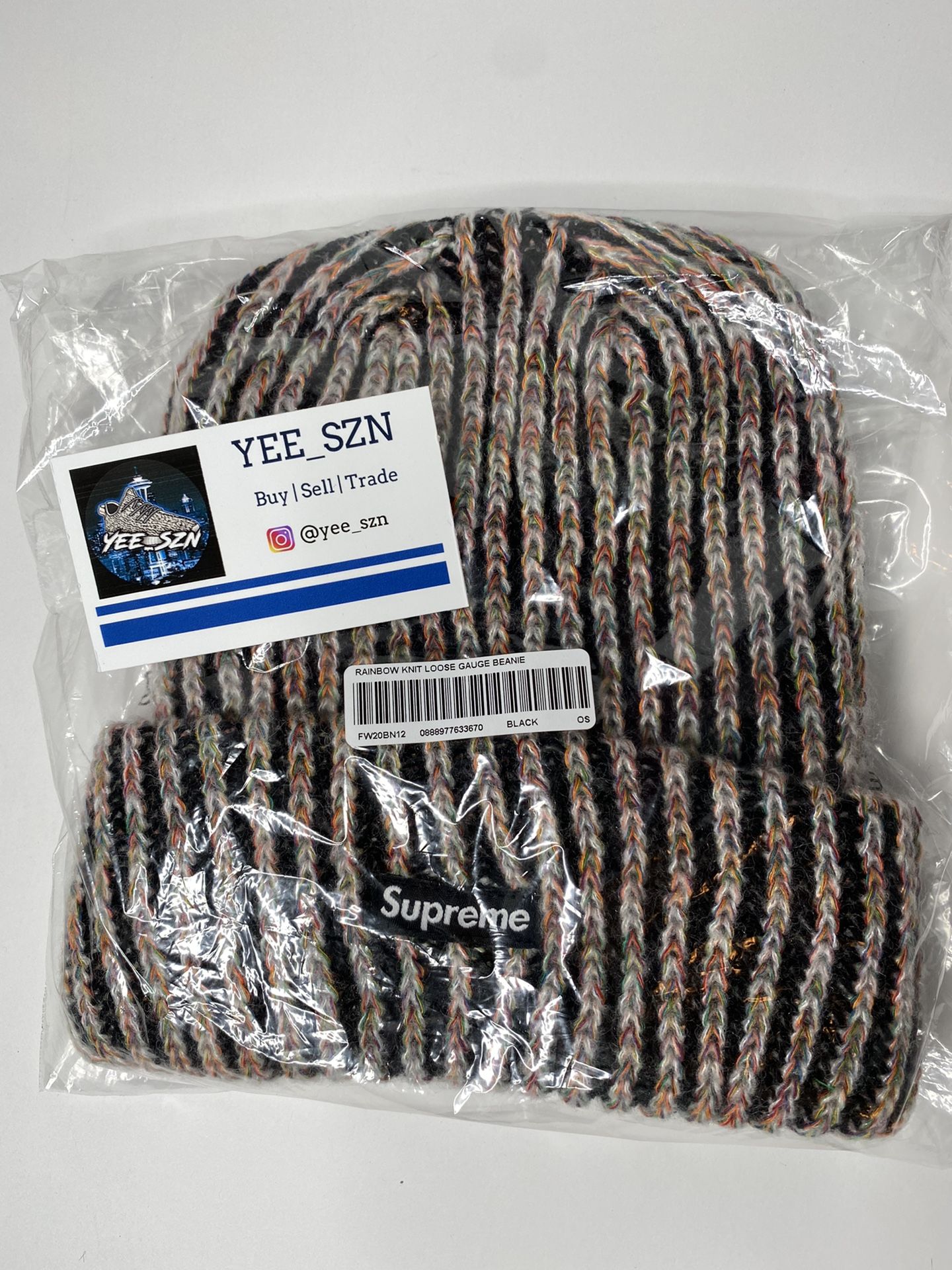 Supreme rainbow beanie brand new