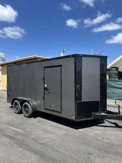 New 7x16 Enclosed Trailer
