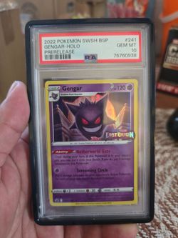 2022 Pokemon SWSH BSP Gengar Holo Prerelease GEM MT 10