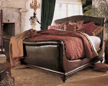 Beautiful Thomasville Sleigh queen size Bed frame