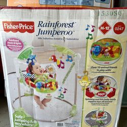 Fisher-Price Baby Bouncer Rainforest Jumperoo Activity-Center 