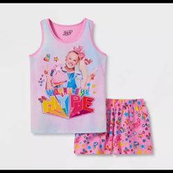 Girls' JoJo Siwa 'Worth the Hype' 2pc Pajama Set in Pink - XS