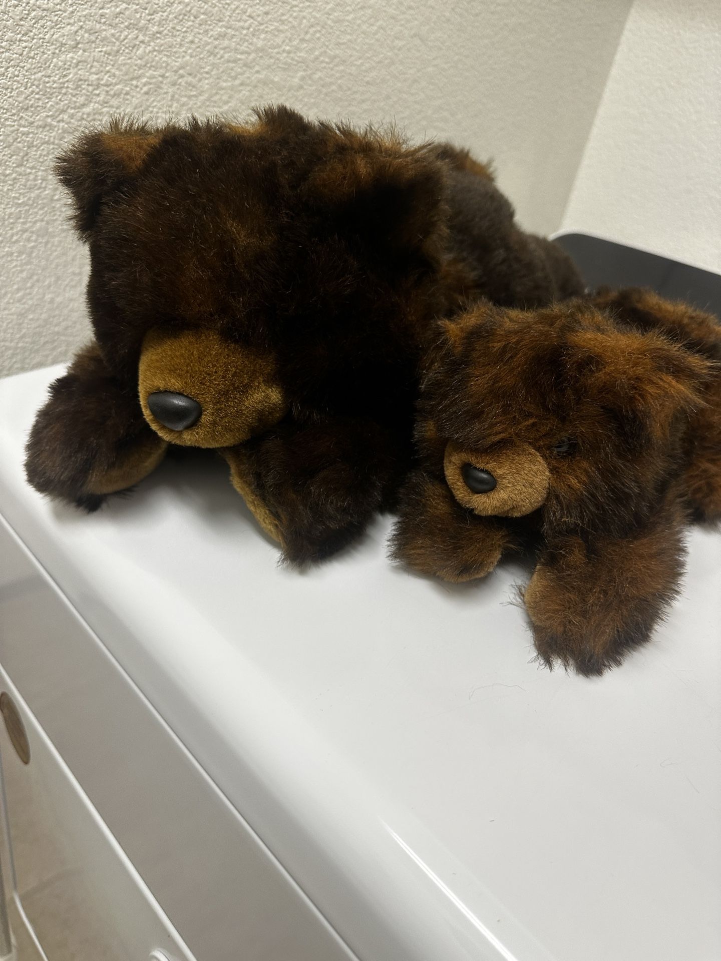 Mama And Baby Bear Plush Vintage