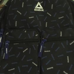 New Reebok Backpack. With Tags 