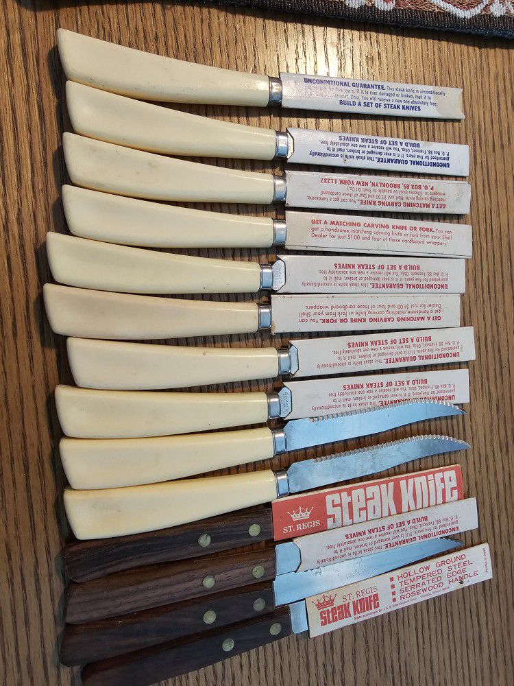 Vintage Shell Oil Gas Station Knives