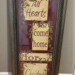Framed Christmas Wall Art 