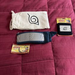 Naruto - Official Leaf Village Ninja Steel Plate Headband & Wrist Band