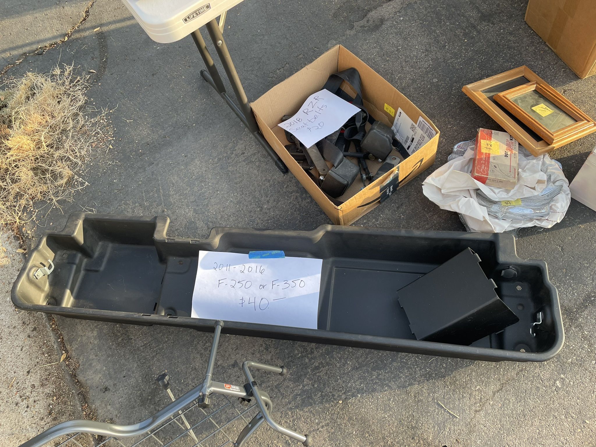 Under Back Seat Storage