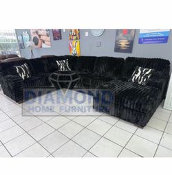 Austin Black Sectional 🌹🌺🚛🔥🥰🤓😎🌹