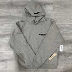 🔥 FEAR OF GOD ESSENTIALS HOODIE – DARK OAT – SIZE LARGE (NEW)
