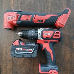 Milwaukee Oscillating Multitool Impact Drill Driver Battery 