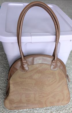 Brown large shoulder bag
