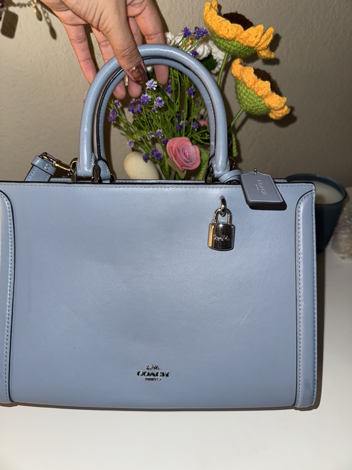 Light Blue Coach Purse