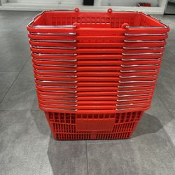 Shopping Basket Red Color