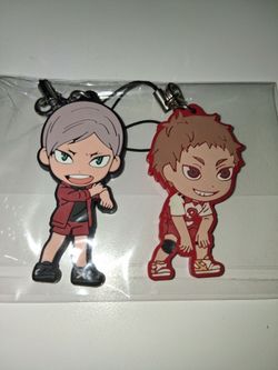 Haikyuu Yaku & Lev Keychain