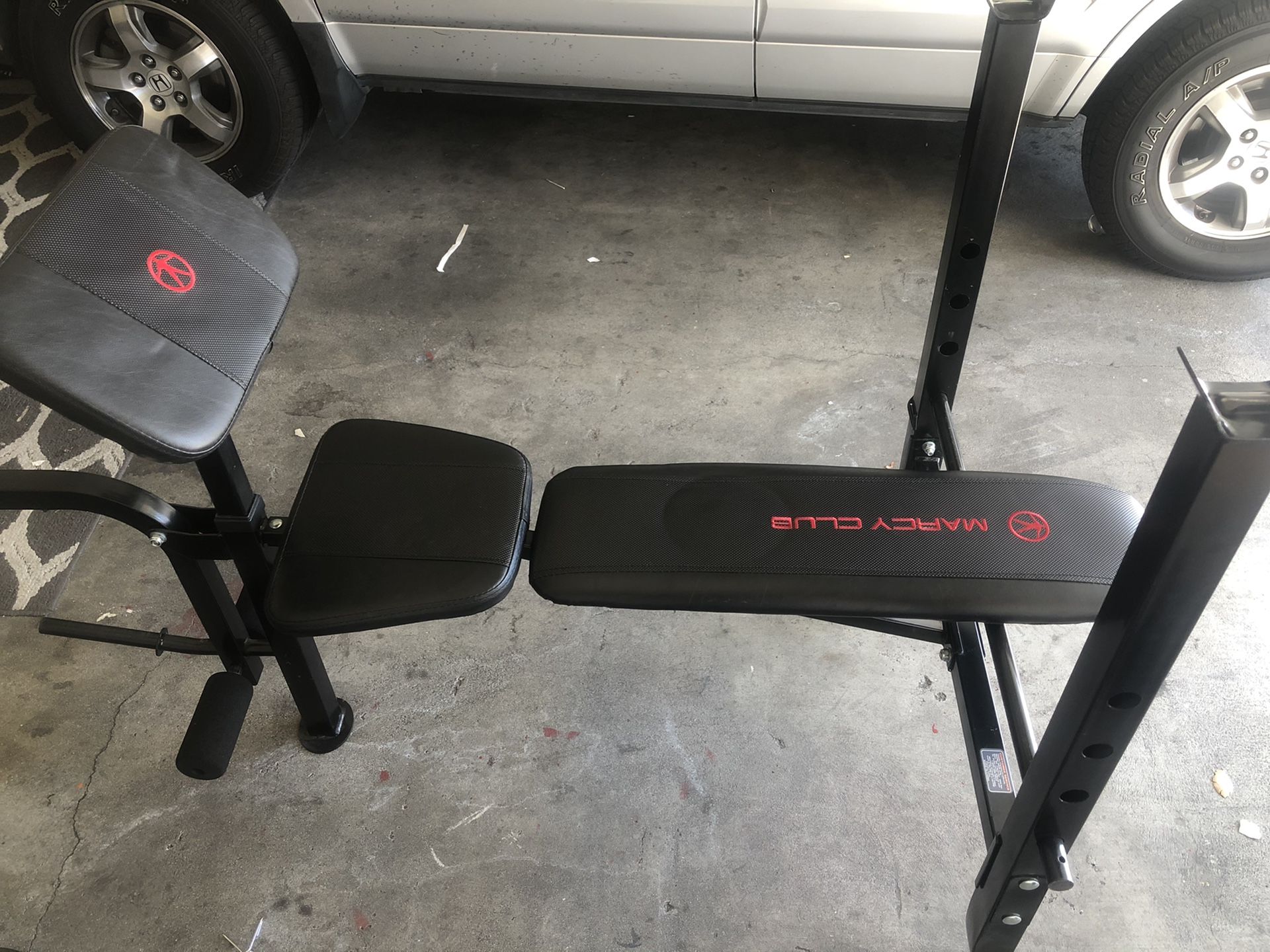 Marcy Club Weight Bench w/ 140 lbs weight set