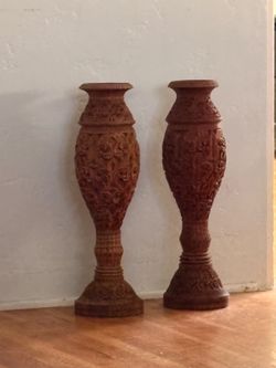 Pottery barn carved wood