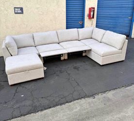 Gray Rockford 6 Piece Modular Sectional (FREE DELIVERY 🚚)
