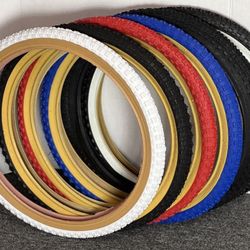 20 x 1.75 Red, Black,Blue Gum, All Black, and Black white wall Duro Bmx Tire
