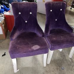 2purple Chairs For $15