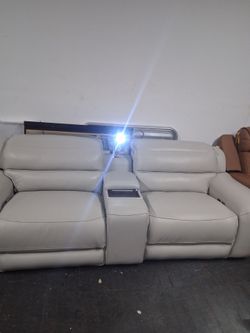 gray leather furniture