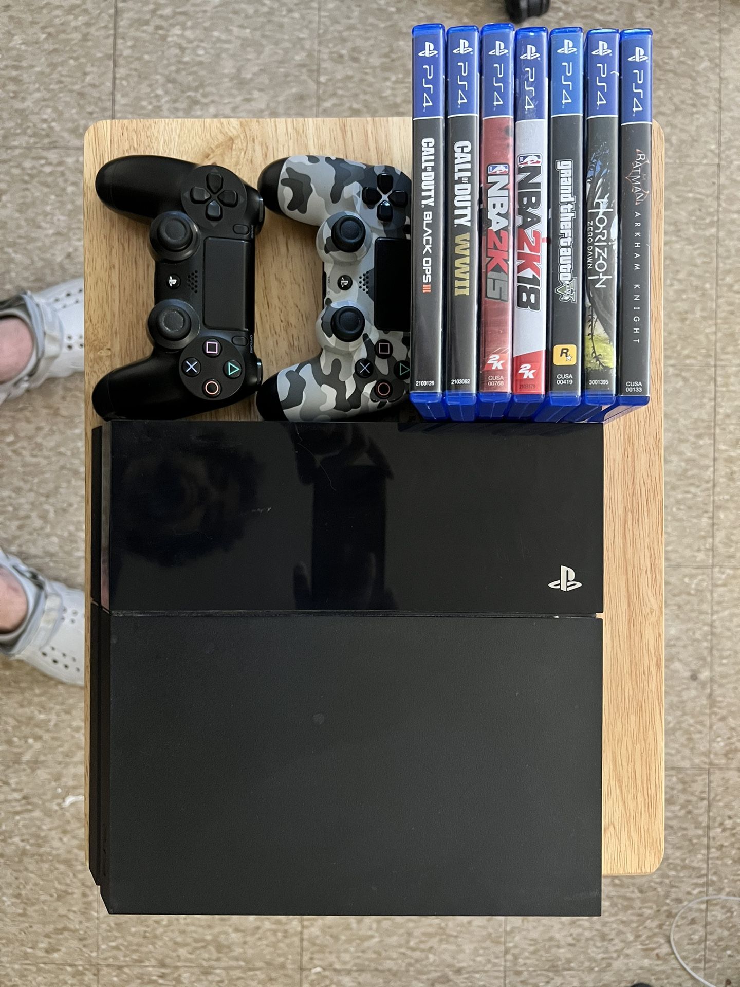 PS4 Console With 2 Controllers Plus Games