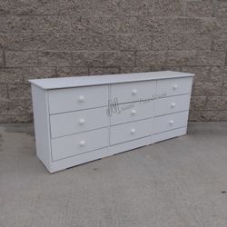 White Wide Bedroom Dresser!