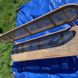 Bench With Wicker
