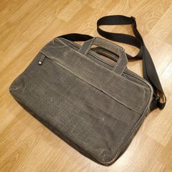 BOOQ Fibre Collection Laptop Bag Messenger Mens Luggage Carry On Grey Mac Book