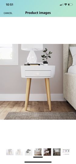Side Table (White) ZTOZZ Brand