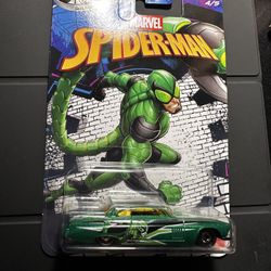 Hot Wheels Marvel Spider-Man Cool-One 1:64 Diecast Car Green Black Yellow 2022