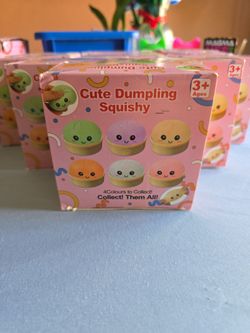Cute Dumpling Squishy Toy Box unsealed
