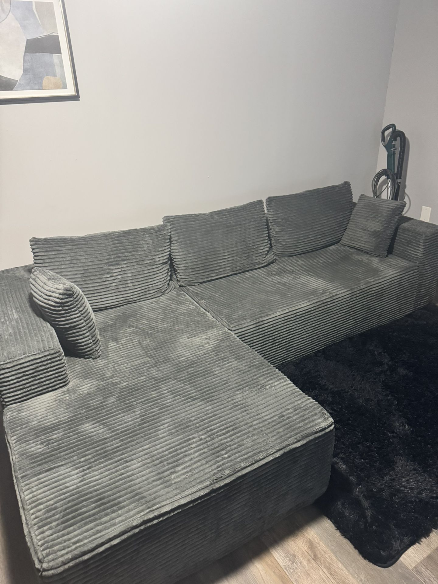 Gray Sectional Cloud Couch