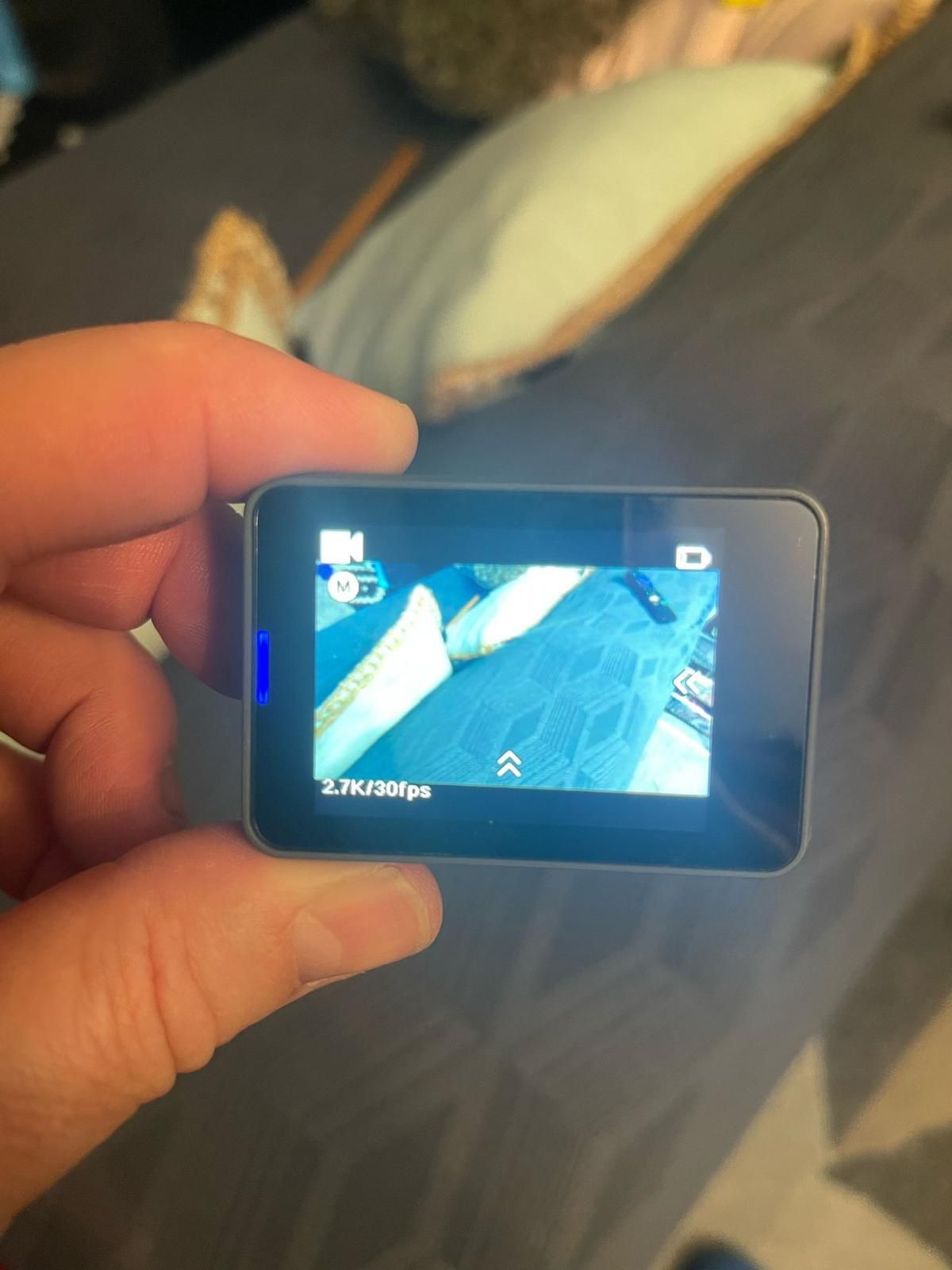 Akaso goprocamera, new, never used. plus the selfie pole with small remote control comes with various accessories HD image AND
