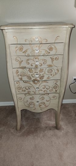 Stand alone Jewelry armoire with mirror