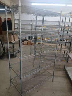 5 Shelf Wired Storage Rack 42x24x74