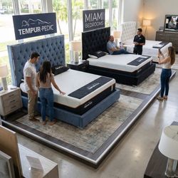 King Bed Frame ( Royal Blue )