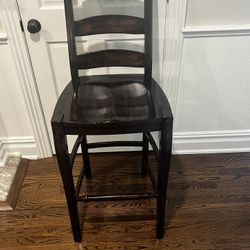 Pottery Barn Brown High top chairs 4 available 